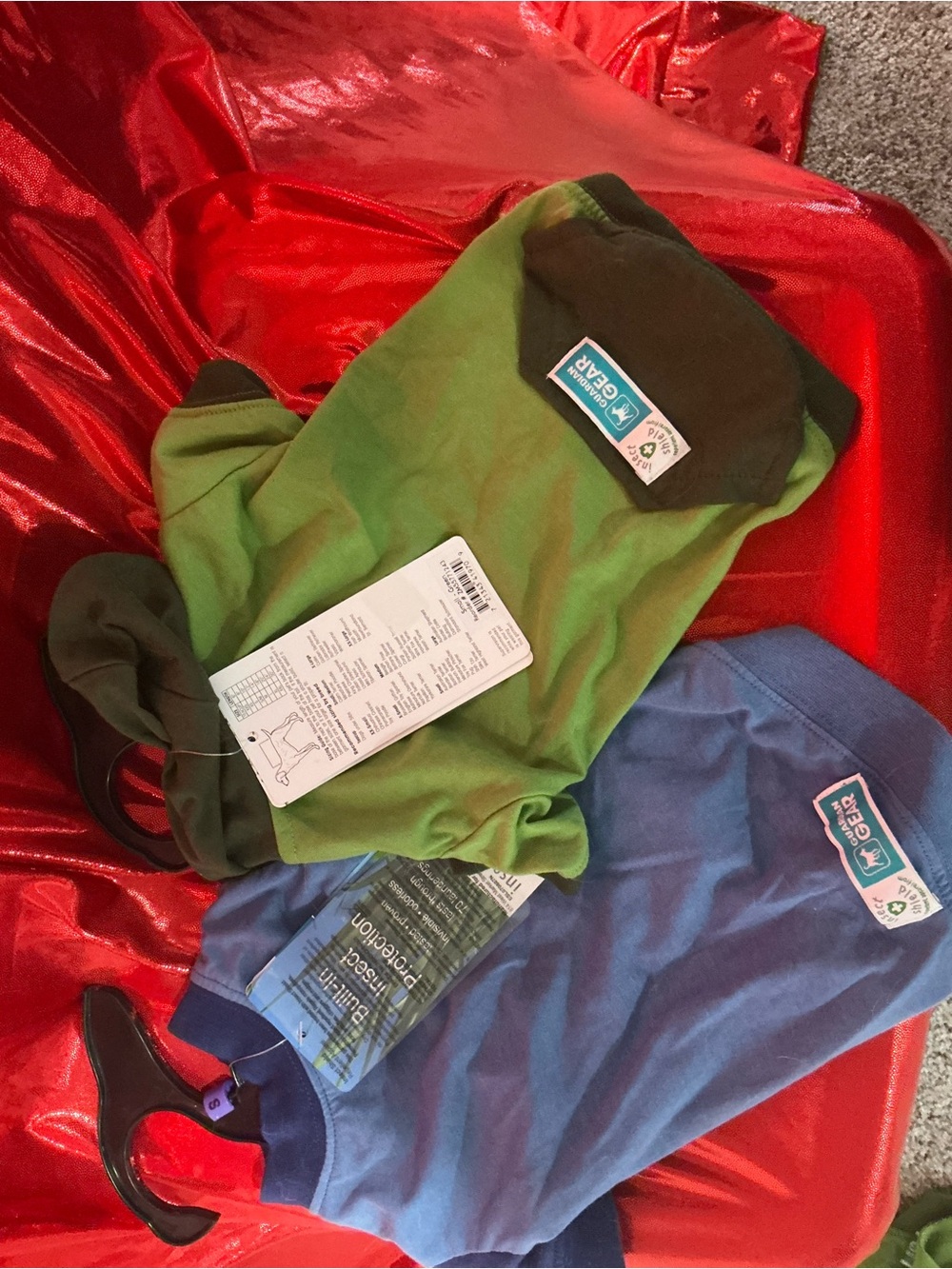 Outward Hound Two-Pack Pet Shirts - Green & Blue
